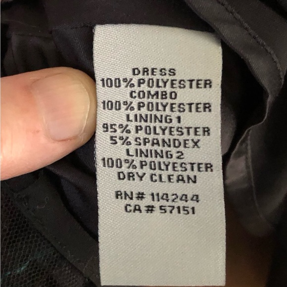 Eliza J .. Party Dress. Size 4. Multi Colour with Black polka dot over skirt. - Picture 7 of 8